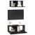 Set comodă TV 2 pcs Stejar negru 80 x 30 x 30 cm Lemn compozit GartenMobel Dekor