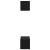 Set comodă TV 2 pcs Stejar negru 80 x 30 x 30 cm Lemn compozit GartenMobel Dekor