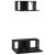 Set comodă TV 2 pcs Stejar negru 80 x 30 x 30 cm Lemn compozit GartenMobel Dekor