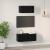 Set comodă TV 2 pcs Stejar negru 80 x 30 x 30 cm Lemn compozit GartenMobel Dekor