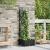 Ghiveci de grădină cu trellis Negru 40 x 40 x 125.5 cm PP GartenMobel Dekor