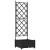 Ghiveci de grădină cu trellis Negru 40 x 40 x 125.5 cm PP GartenMobel Dekor