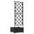 Ghiveci de grădină cu trellis Negru 40 x 40 x 125.5 cm PP GartenMobel Dekor