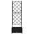 Ghiveci de grădină cu trellis Negru 40 x 40 x 125.5 cm PP GartenMobel Dekor