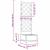 Ghiveci de grădină cu trellis Negru 40 x 40 x 125.5 cm PP GartenMobel Dekor