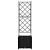 Ghiveci de grădină cu trellis Negru 40 x 40 x 143 cm PP GartenMobel Dekor