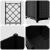 Ghiveci de grădină cu trellis Negru 40 x 40 x 143 cm PP GartenMobel Dekor