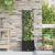 Ghiveci de grădină cu trellis Negru 40 x 40 x 143 cm PP GartenMobel Dekor