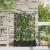 Ghiveci de grădină cu trellis 2 pcs Negru 80 x 40 x 125.5 cm PP GartenMobel Dekor