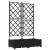 Ghiveci de grădină cu trellis 2 pcs Negru 80 x 40 x 125.5 cm PP GartenMobel Dekor