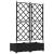 Ghiveci de grădină cu trellis 2 pcs Negru 80 x 40 x 125.5 cm PP GartenMobel Dekor