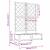 Ghiveci de grădină cu trellis 2 pcs Negru 80 x 40 x 125.5 cm PP GartenMobel Dekor