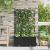 Ghiveci de grădină cu trellis 2 pcs Negru 80 x 40 x 143 cm PP GartenMobel Dekor