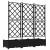 Ghiveci de grădină cu trellis 3 pcs Negru 120 x 40 x 125.5 cm GartenMobel Dekor