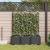 Ghiveci de grădină cu trellis 3 pcs Negru 120 x 40 x 143 cm PP GartenMobel Dekor