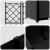 Ghiveci de grădină cu trellis 3 pcs Negru 120 x 40 x 143 cm PP GartenMobel Dekor