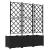 Ghiveci de grădină cu trellis 3 pcs Negru 120 x 40 x 143 cm PP GartenMobel Dekor