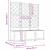 Ghiveci de grădină cu trellis 3 pcs Negru 120 x 40 x 143 cm PP GartenMobel Dekor