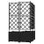 Ghiveci de grădină cu trellis 3 pcs Negru 80 x 80 x 143 cm PP GartenMobel Dekor