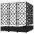 Ghiveci de grădină cu trellis 5 pcs Negru 120 x 120 x 125.5 cm GartenMobel Dekor