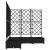 Ghiveci de grădină cu trellis 5 pcs Negru 120 x 120 x 125.5 cm GartenMobel Dekor