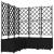Ghiveci de grădină cu trellis 5 pcs Negru 120 x 120 x 143 cm PP GartenMobel Dekor