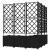 Ghiveci de grădină cu trellis 5 pcs Negru 120 x 120 x 143 cm PP GartenMobel Dekor