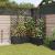 Ghiveci de grădină cu trellis 5 pcs Negru 120 x 120 x 143 cm PP GartenMobel Dekor