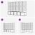 Ghiveci de grădină cu trellis 5 pcs Negru 120 x 120 x 143 cm PP GartenMobel Dekor