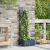 Ghiveci de grădină cu trellis Gri 40 x 40 x 125.5 cm PP GartenMobel Dekor