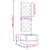 Ghiveci de grădină cu trellis Gri 40 x 40 x 125.5 cm PP GartenMobel Dekor