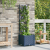 Ghiveci de grădină cu trellis Gri 40 x 40 x 143 cm PP GartenMobel Dekor