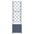 Ghiveci de grădină cu trellis Gri 40 x 40 x 143 cm PP GartenMobel Dekor