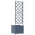 Ghiveci de grădină cu trellis Gri 40 x 40 x 143 cm PP GartenMobel Dekor