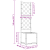 Ghiveci de grădină cu trellis Gri 40 x 40 x 143 cm PP GartenMobel Dekor