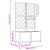 Ghiveci de grădină cu trellis 2 pcs Gri 80 x 40 x 143 cm PP GartenMobel Dekor