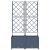 Ghiveci de grădină cu trellis 2 pcs Gri 80 x 40 x 143 cm PP GartenMobel Dekor