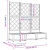 Ghiveci de grădină cu trellis 3 pcs Gri 120 x 40 x 125.5 cm PP GartenMobel Dekor