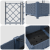 Ghiveci de grădină cu trellis 3 pcs Gri 120 x 40 x 125.5 cm PP GartenMobel Dekor