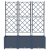 Ghiveci de grădină cu trellis 3 pcs Gri 120 x 40 x 143 cm PP GartenMobel Dekor