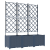 Ghiveci de grădină cu trellis 3 pcs Gri 120 x 40 x 143 cm PP GartenMobel Dekor