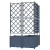 Ghiveci de grădină cu trellis 3 pcs Gri 80 x 80 x 143 cm PP GartenMobel Dekor