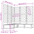 Ghiveci de grădină cu trellis 5 pcs Gri 120 x 120 x 125.5 cm PP GartenMobel Dekor