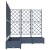 Ghiveci de grădină cu trellis 5 pcs Gri 120 x 120 x 125.5 cm PP GartenMobel Dekor