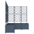 Ghiveci de grădină cu trellis 5 pcs Gri 120 x 120 x 143 cm PP GartenMobel Dekor