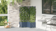 Ghivece pentru grădină Gri 80 x 80 x 142 cm Oțel GartenMobel Dekor