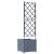 Ghiveci de grădină cu trellis Gri deschis 40 x 40 x 143 cm PP GartenMobel Dekor
