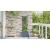 Ghiveci de grădină cu trellis Gri deschis 40 x 40 x 143 cm PP GartenMobel Dekor