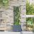 Ghiveci de grădină cu trellis Gri deschis 40 x 40 x 143 cm PP GartenMobel Dekor