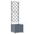 Ghiveci de grădină cu trellis Gri deschis 40 x 40 x 143 cm PP GartenMobel Dekor